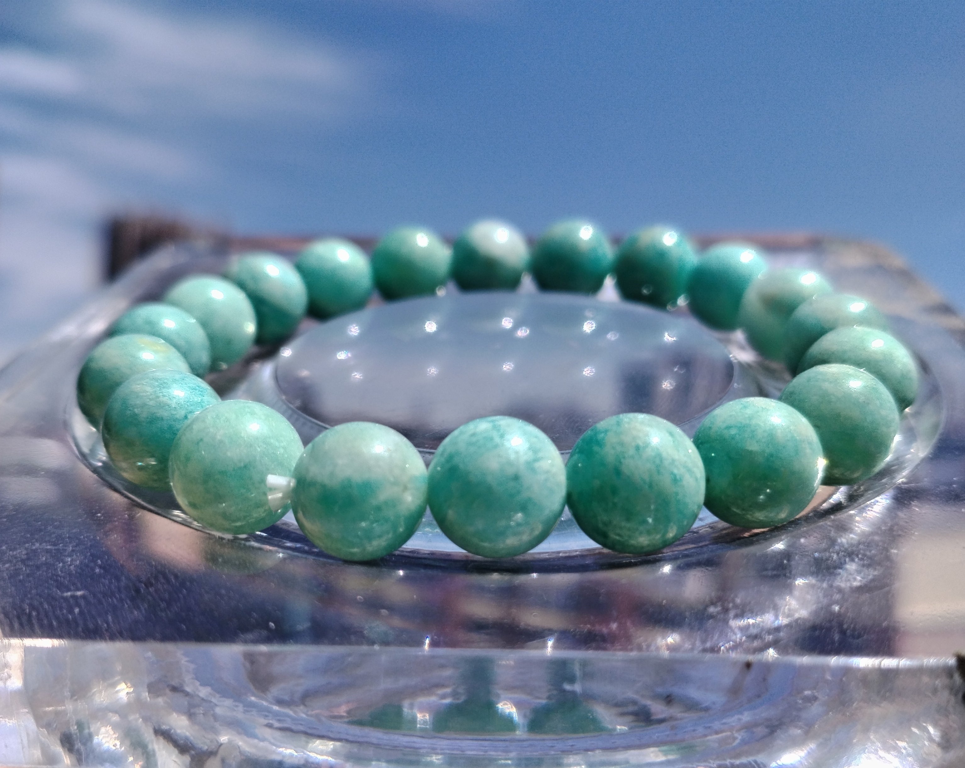 Amazonite Crystal Bracelet - lifestyle shot