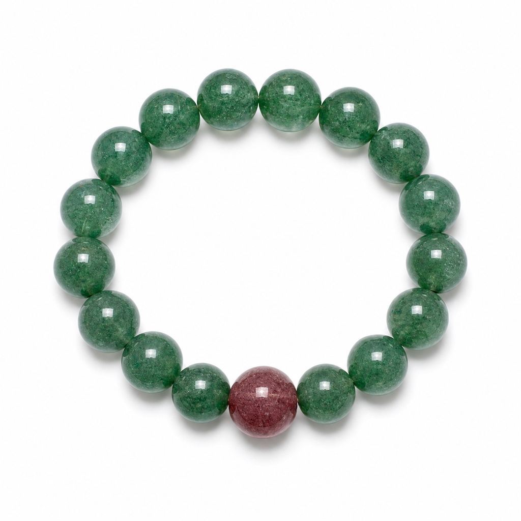 Pomegranate Wood Bracelet - white background