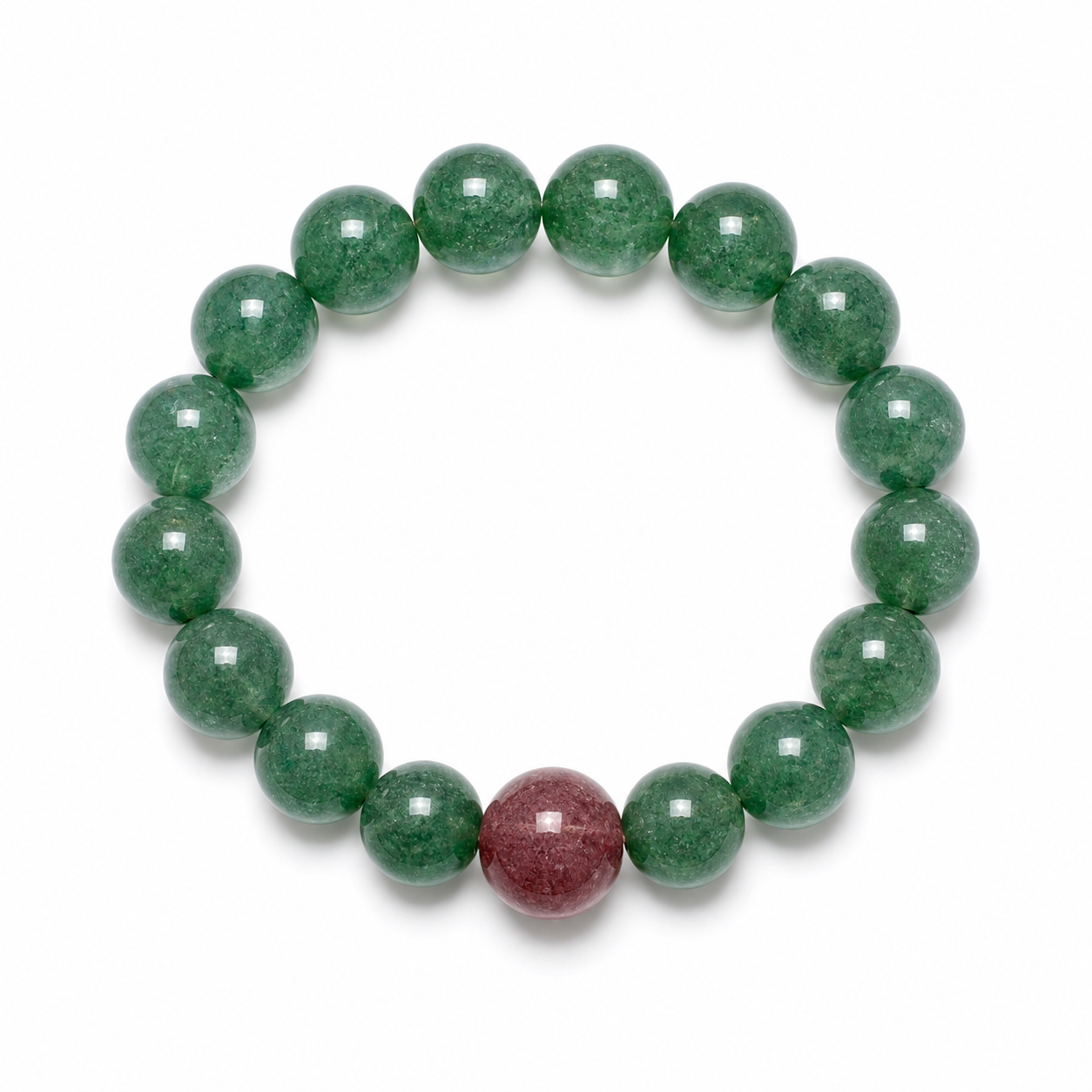 Pomegranate Wood Bracelet - white background