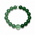 Great Forest Wood — 大林木 bracelet, green fluorite and green agate