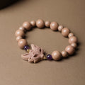 Stone Fox Mask & Amethyst Bracelet